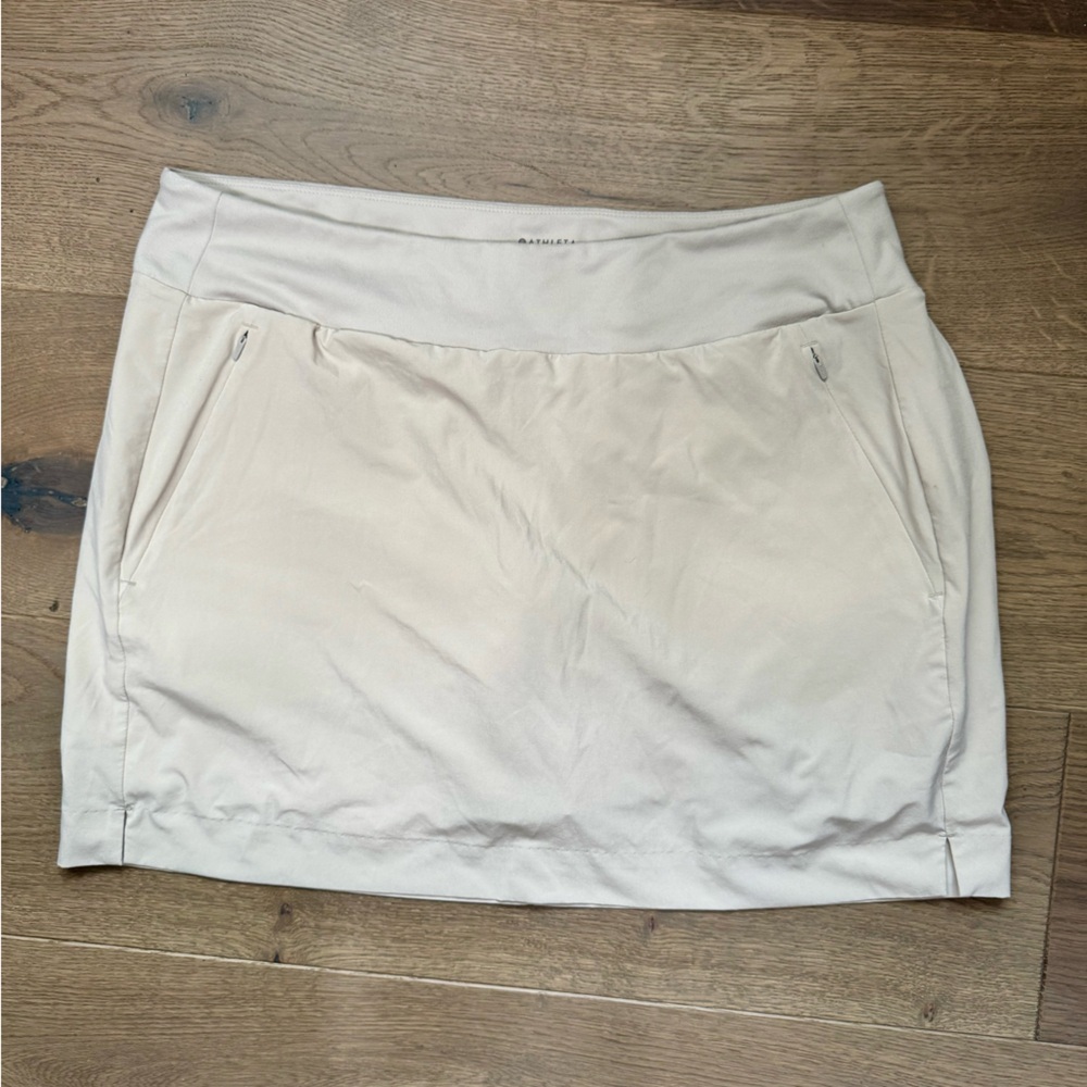 Athleta Khaki Skort Brooklyn 16" length NWOT❤️ - Picture 2 of 6